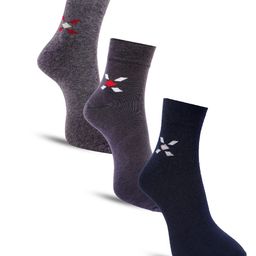 Dollar Socks Men Pack Of 3 Assorted Cotton Above Ankle-Length Socks-picture-14
