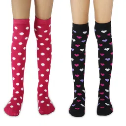 BAESD Kids Pack of 2 Patterned Knee-Length Socks-picture-42