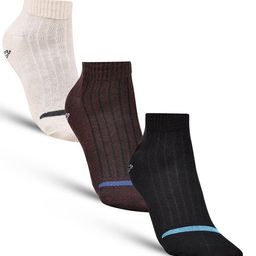 Dollar Socks Men Pack Of 3 Striped Patterned Cotton Ankle length Socks-picture-17