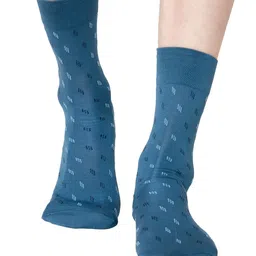 Bodycare Men Pack Of 2 Patterned Cotton Calf Length Socks image 4