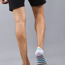 Force NXT Men Pack Of 3 Striped Cotton Ankle-Length Socks image 4