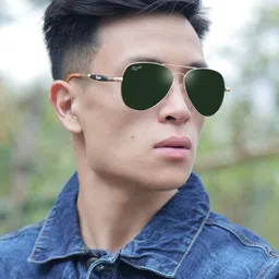 RESIST EYEWEAR Unisex Aviator Sunglasses With UV Protected Lens-ANDREWGFGREEN image 3