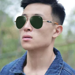 RESIST EYEWEAR Unisex Aviator Sunglasses With UV Protected Lens-ANDREWGFGREEN image 5