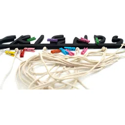 VAH Kya Bat Hai !! Black 12 Photos Display Hanging Wooden Photo Frame with Clips image 4