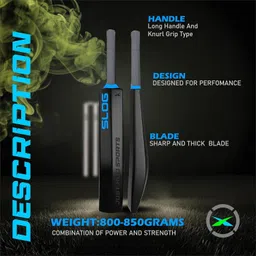 jaspo Slog Carbonax Cricket Bat -Full Size, PU Filled Plastic bat,HDPE Construction PVC/Plastic Cricket Bat For 15+ Yrs image 4