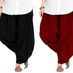 yk creation Cotton Solid Patiala image 1
