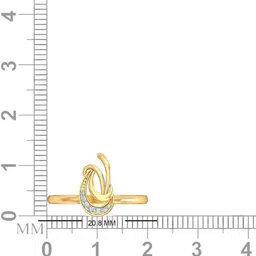 avsar AVR450 18kt Diamond Yellow Gold ring image 3