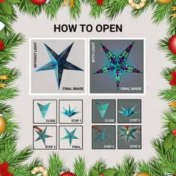 me&you Star Paper Lantern for Home Decoration, Events & Party Lighting Hanging Star Pack of 1 image 5