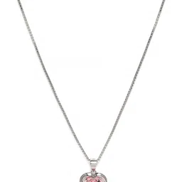 GIVA 925 Sterling Silver Rhodium Plated Silver Valentine Pendant image 4