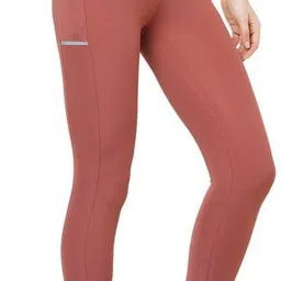 laasa sports Solid Women Brown Tights-picture-30