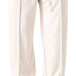 parwati creation Men Loose Fit Cream Linen Blend Trousers-picture-10