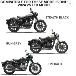 grillo Grill Set for RE Classic Reborn LED-Headlight-Tail-Indicator Grills (Set of 12) Bike Headlight Grill image 2