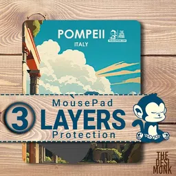 The Desi Monk Pompellitaly Anti Skid Mouse Pad for Laptops and Computers Non Slip Base Mousepad image 4