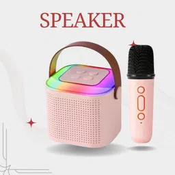 JOCR 10W Bluetooth Speaker Wireless Karaoke Mic Speaker with RGB Light speakersZX415 10 W Bluetooth Party Speaker-image-24