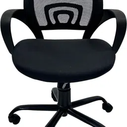takhtaara Mid Back Mesh Office Chair with Fabric Seat, Fixed Arms and Height Adjustment Fabric Office Executive Chair-picture-13