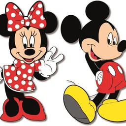 bhai please Mickey and Minnie Wooden Fridge Magnet Fridge Magnet Pack of 1-picture-16