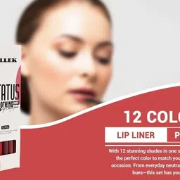 fllek 100% Best Professional Matte Lip Liner Set of 12-picture-24