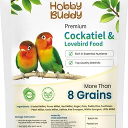 hobbybuddy Hobby Buddy Premium Cockatiel and Lovebird Food 450gm Nuts 0.45 kg Dry Adult Bird Food-picture-15