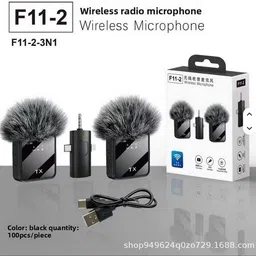 the mobile point 2.4Ghz Wireless Mic for PC/iOs,Android & Camera For vlog/Live/Video Recording. Microphone image 4