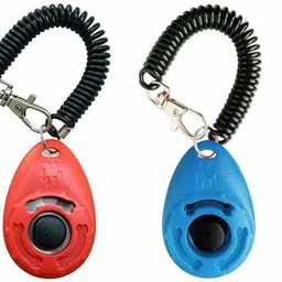 Clicker for Dogs (Pack of 2) Plastic Training Aid For Dog & Cat-image-1