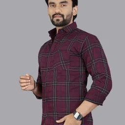 metronaut Men Regular Fit Checkered Casual Shirt image 3