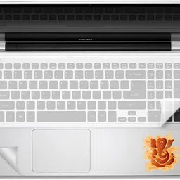 FineArts Lord Ganesh H047 4 in 1 Laptop Skin Pack with Screen Guard, Key Protector and Palmrest Skin Combo Set image 2