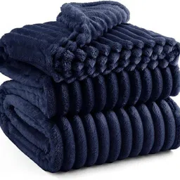 la verne Self Design Double Mink Blanket for Mild Winter-picture-22