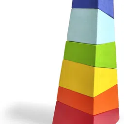 wondrbox Wooden Stacking Toy for Kids Age , Educational Learning Montessori Kids Toys-picture-20