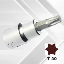 tom / Autofit T-40 Torx Bit Socket 1/2" Drive Socket Set image 2