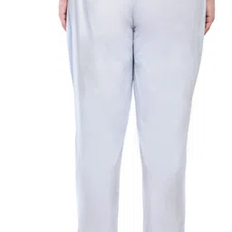 Women Regular Fit Grey Viscose Rayon Trousers-image-14