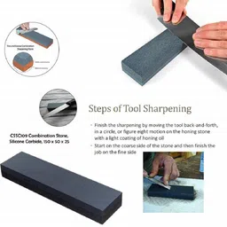 wovas Premium Sharpening Stone For Sharpening Knives and Tool, 2 Side Grit, Non Slip, Polishing Tool for Kitchen, Combination Stone, Best Grinding Device. Pack of 2. Knife Sharpening Stone image 3