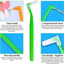 arkzo Interdental Brush for Teeth Cleaner Toothpick Dental Oral Flosser Cleaning Tools Soft Toothbrush image 4
