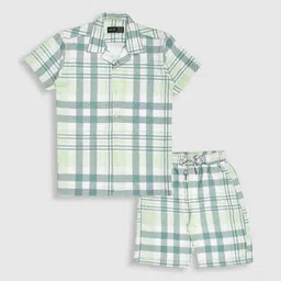 CAVIO Boys Checked Shirt With Shorts-picture-25