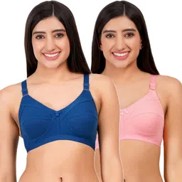layeba Pack of 2 Women Full Coverage Non Padded Bra image 1