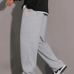 daphne maurier Men Solid Grey Track Pants-picture-25