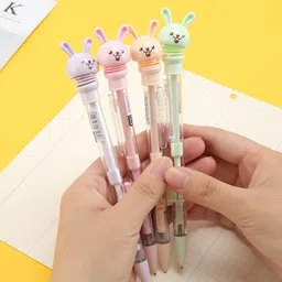 growingkids Cute Bunny Mechanical Non-Sharpening 0.7 mm ( Pack of 10) Pencil-picture-18