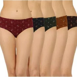 dixcy Pack of 5 Women Hipster Multicolor Panty-picture-10