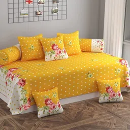 hargunz Polycotton Polka Diwan Set-picture-15
