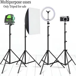 FITRIC 7 Feet Long & Lightweight 360° Rotating Tripod with Mobile Holder Tripod image 2
