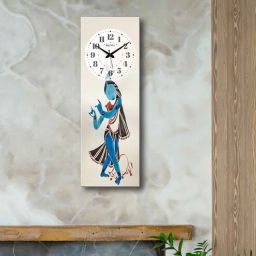 olive tree Multicolour Rectangle 24 Inches Wooden Wall Clock-picture-35