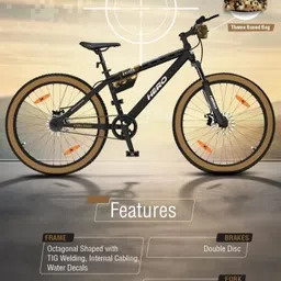 hero SNIPER | Wheel Size 26*2.40|FRONT-Suspension | Dual Disc Brake | 26 T (inch) Mountain Cycle image 5