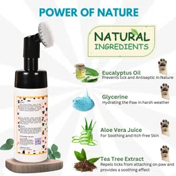 heartie Waterless Paw Cleaner for Dogs & Cats – With Aloe Vera, Tea Tree & Eucalyptus Anti-Inflammatory, Anti-fungal, Anti-itching, Anti-microbial Fresh Cat, Dog Shampoo image 2