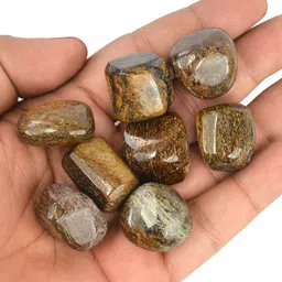 100% Natural Crystal New-25-Bronzite-Tumble-stone-200gm_1 Regular Asymmetrical Crystal Stone-image-25