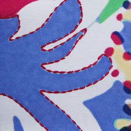 Multicolor Poly Cotton Floral 12x22 inches Cushion Covers (1pc) by Zeba image 4