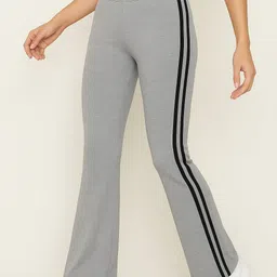pater Women Striped Grey Track Pants-picture-16