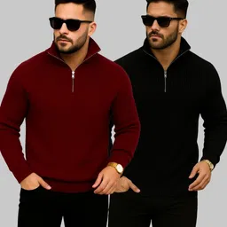 azizan Men Full Sleeve Self Design Sweatshirt-picture-10