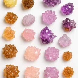 cfc Natural Amethyst Quartz Cluster - Healing Stone Specimen15 Pieces 500g 5cm Regular Round Quartz, Crystal Stone-picture-15