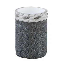 OBSESSIONS Off-White & Charcoal 4-Pieces Self-Designed Bathroom Accessories Set image 2