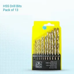sauran 13 Pcs Drill Bit Set For Hole in Iron, Steel, Wood, Aluminium etc image 4