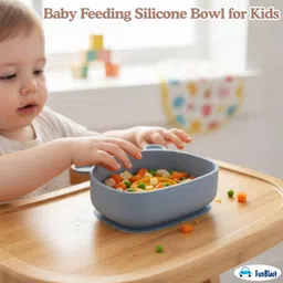 funblast Silicone Suction Bowl for Babies | Safe BPA-Free Feeding Bowl -Pack of 1 - Silicone image 3